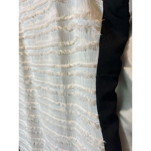 Masseys dress size medium semi formal‎ white and black sleeveless above knee - Picture 2 of 6
